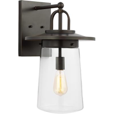 Generation Lighting - Tybee 1-Light Large Outdoor Wall Lantern - Antique Bronze - 8708901-71