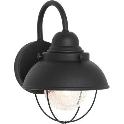 Generation Lighting - Sebring Small 1-Light LED Outdoor Wall Lantern - Black - 8870EN3-12