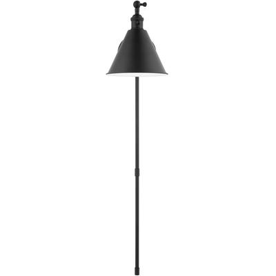 Generation Lighting Designers - Salem Single Arm 1-Light Sconce - Midnight Black - 4198101EN3-112