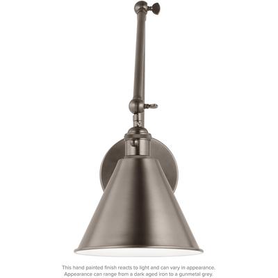 Generation Lighting Designers - Salem Double Arm 1-Light Sconce - Antique Brushed Nickel - 4298101EN3-965