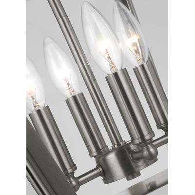 Generation Lighting Designers - Charleston Small 4-Light LED Lantern Pendant - Brushed Nickel - 5191004EN-962