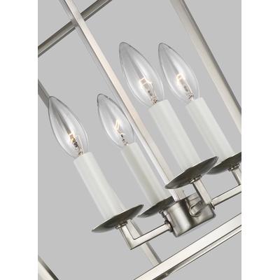 Generation Lighting Designers - Dianna 4-Light Small Lantern Pendant - Brushed Nickel - 5292604-962