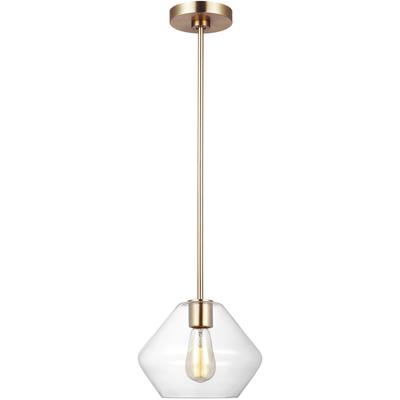 Generation Lighting - Jett One-Light Pendant - Satin Brass - 6002401-848