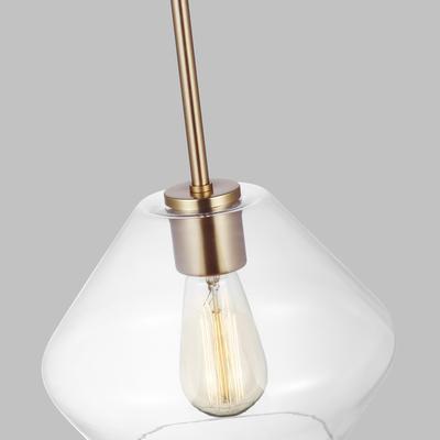 Generation Lighting - Jett One-Light Pendant - Satin Brass - 6002401-848