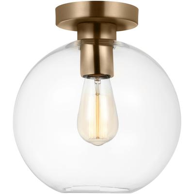 Generation Lighting - Orley One-Light Wall/Ceiling Semi-Flush Mount - Satin Brass - 7002501-848