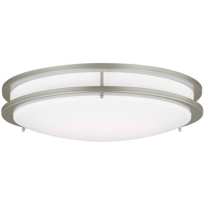 Generation Lighting - Mahone Large LED Ceiling Flush Mount - Painted Brushed Nickel - 7750893S-753