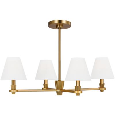 Generation Lighting Designers - Paisley Medium Chandelier - Burnished Brass - AC1114BBS