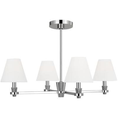 Generation Lighting Designers - Paisley Medium Chandelier - Polished Nickel - AC1114PN