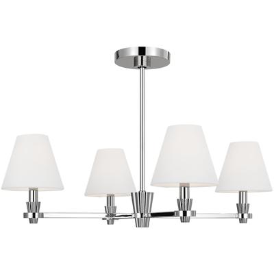 Generation Lighting Designers - Paisley Medium Chandelier - Polished Nickel - AC1114PN