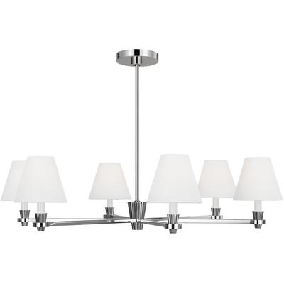 Generation Lighting Designers - Paisley Large Chandelier - Polished Nickel - AC1126PN