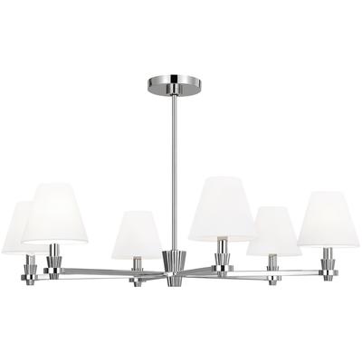 Generation Lighting Designers - Paisley Large Chandelier - Polished Nickel - AC1126PN