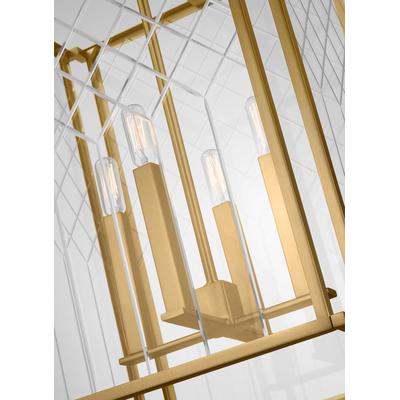 Generation Lighting Designers - Erro Medium Lantern - Burnished Brass - AC1144BBS