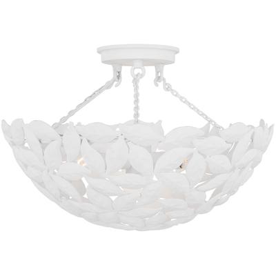 Generation Lighting Designers - Kelan Semi Flush Mount - Textured White - AF1173TXW