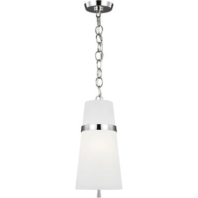 Generation Lighting Designers - Cordtlandt Small Pendant - Polished Nickel - AP1161PN