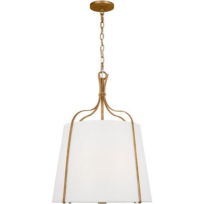 Generation Lighting Designers - Leander Medium Hanging Shade Pendant - Antique Gild - AP1253ADB