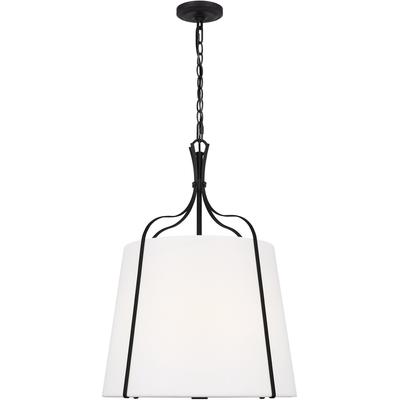 Generation Lighting Designers - Leander Medium Hanging Shade Pendant - Smith Steel - AP1253SMS