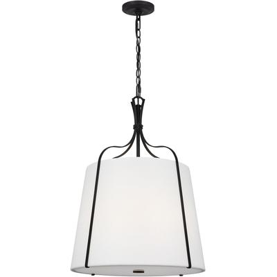 Generation Lighting Designers - Leander Medium Hanging Shade Pendant - Smith Steel - AP1253SMS