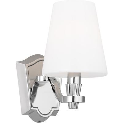 Generation Lighting Designers - Paisley 1-Light Vanity Fixture - Polished Nickel - AV1001PN