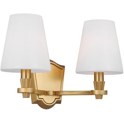 Generation Lighting Designers - Paisley 2-Light Vanity Fixture - Burnished Brass - AV1002BBS