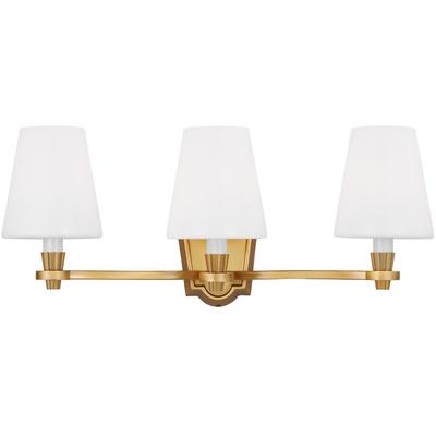 Generation Lighting Designers - Paisley 3-Light Vanity Fixture - Burnished Brass - AV1003BBS