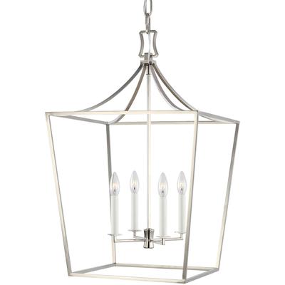 Generation Lighting Designers - Southold Medium Lantern - Polished Nickel - CC1014PN