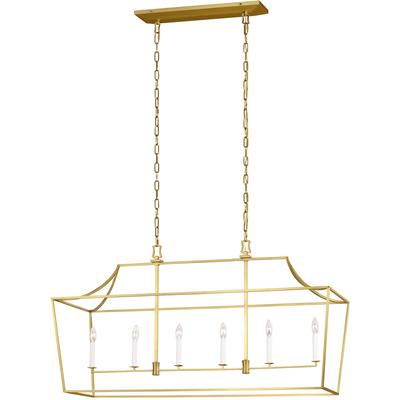 Generation Lighting Designers - Southold Linear Lantern - Burnished Brass - CC1036BBS