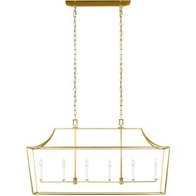 Generation Lighting Designers - Southold Linear Lantern - Burnished Brass - CC1036BBS