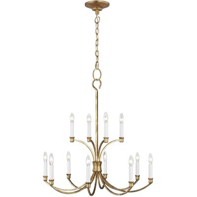 Generation Lighting Designers - Westerly Medium Chandelier - Antique Gild - CC10612ADB