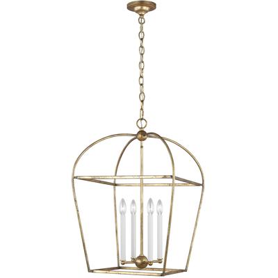 Generation Lighting Designers - Stonington Medium Lantern - Antique Gild - CC1094ADB