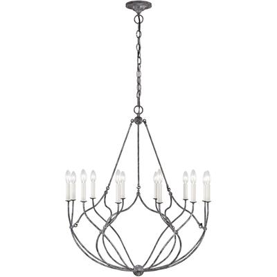 Generation Lighting Designers - Richmond Medium Chandelier - Weathered Galvanized - CC11212WGV