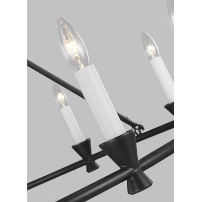 Generation Lighting Designers - Keystone Medium Chandelier - Aged Iron - CC1179AI