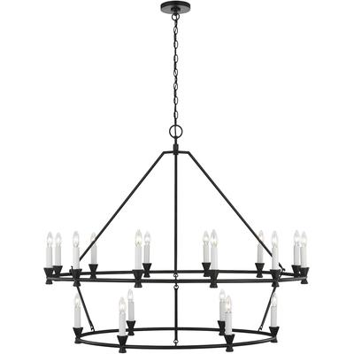 Generation Lighting Designers - Keystone Large Chandelier - Aged Iron - CC11818AI