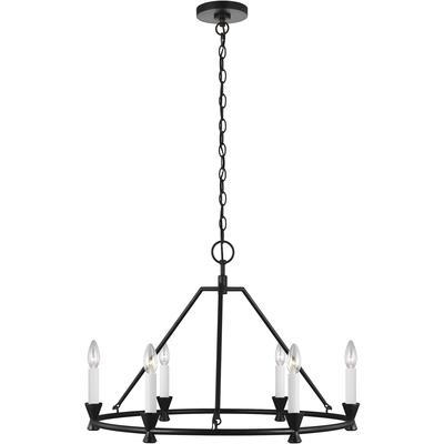 Generation Lighting Designers - Keystone Small Chandelier - Aged Iron - CC1196AI