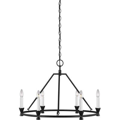 Generation Lighting Designers - Keystone Small Chandelier - Aged Iron - CC1196AI