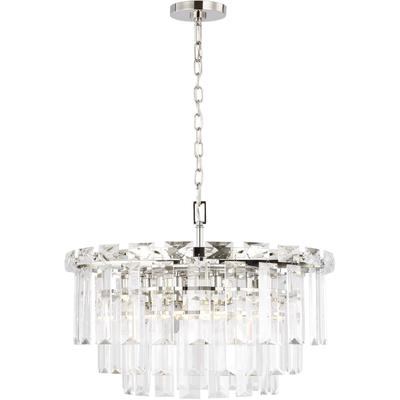 Generation Lighting Designers - Arden Medium Chandelier - Polished Nickel - CC12610PN