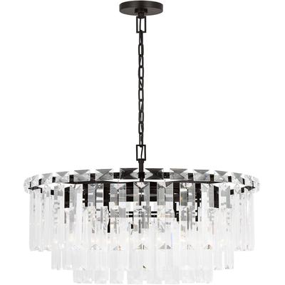 Generation Lighting Designers - Arden Large Chandelier - Aged Iron - CC12716AI