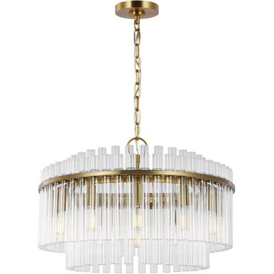 Generation Lighting Designers - Beckett Medium Chandelier - Burnished Brass - CC12812BBS