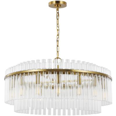 Generation Lighting Designers - Beckett Large Chandelier - Burnished Brass - CC12916BBS