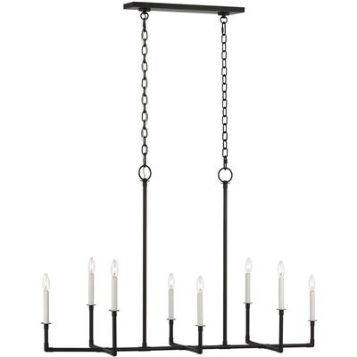 Generation Lighting Designers - Bayview Linear Chandelier - Aged Iron - CC1368AI