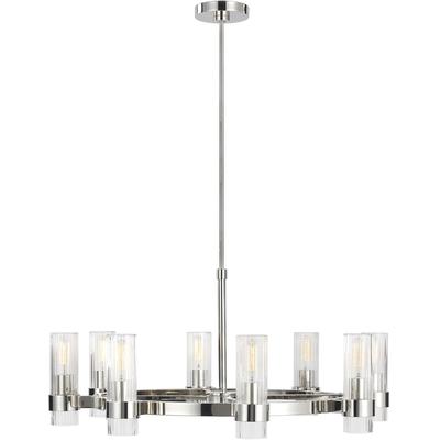 Generation Lighting Designers - Geneva Chandelier - Polished Nickel - CC1378PN