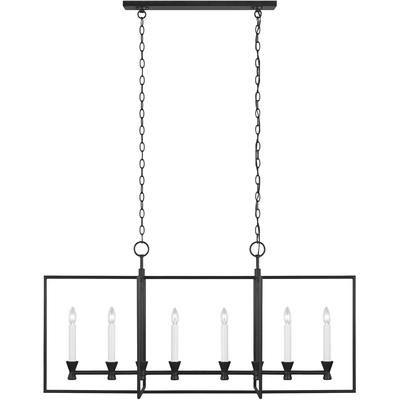 Generation Lighting Designers - Keystone Linear Chandelier - Aged Iron - CC1406AI