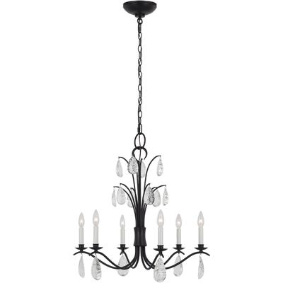 Generation Lighting Designers - Shannon Medium Chandelier - Aged Iron - CC1616AI