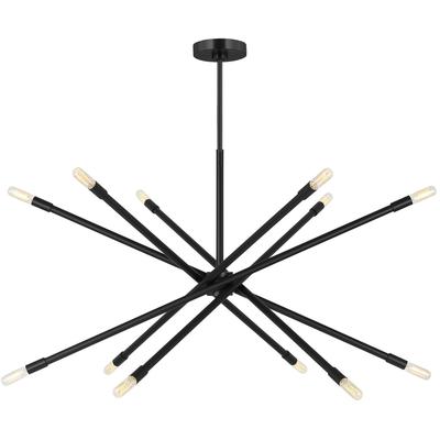 Generation Lighting Designers - Eastyn Extra Large Chandelier - Midnight Black - CC16512MBK