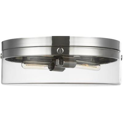 Generation Lighting Designers - Garrett Large Flush Mount - Polished Nickel - CF1032PN