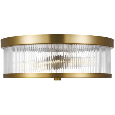 Generation Lighting Designers - Geneva Flush Mount - Burnished Brass - CF1052BBS