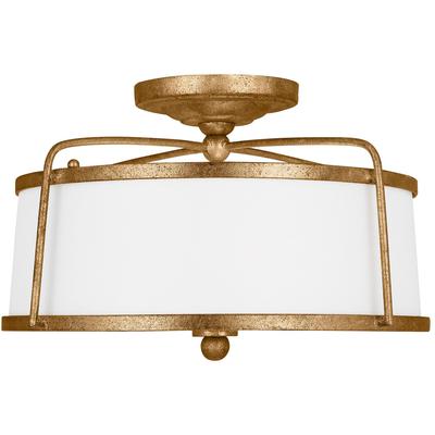 Generation Lighting Designers - Stonington Medium Semi-Flush Mount - Antique Gild - CF1102ADB