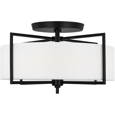 Generation Lighting Designers - Perno Large Semi-Flush Mount - Aged Iron - CF1113AI