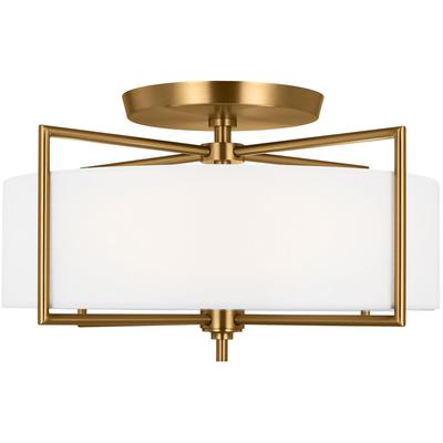 Generation Lighting Designers - Perno Large Semi-Flush Mount - Burnished Brass - CF1113BBS