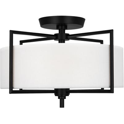 Generation Lighting Designers - Perno Medium Semi-Flush Mount - Aged Iron - CF1122AI