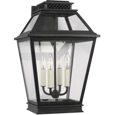 Generation Lighting Designers - Falmouth Large Outdoor Wall Lantern - Dark Weathered Zinc - CO1034DWZ